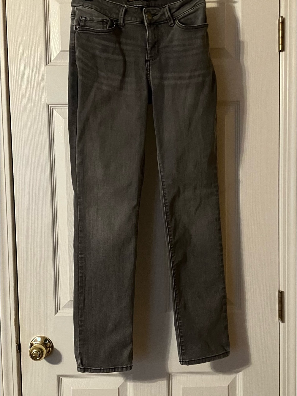 Lee gray jeans, straight slim legs